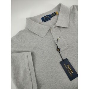 NEW Polo Ralph Lauren Custom Slim Fit Polo Shirt Casual Pony Grey XXL